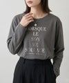 Idnes 箔ロゴプリントロングスリーブTシャツ レディース メール便 対応商品