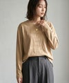 Idnes 箔ロゴプリントロングスリーブTシャツ レディース メール便 対応商品商品サムネイル-6