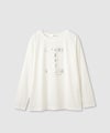 Idnes 箔ロゴプリントロングスリーブTシャツ レディース メール便 対応商品商品サムネイル-7