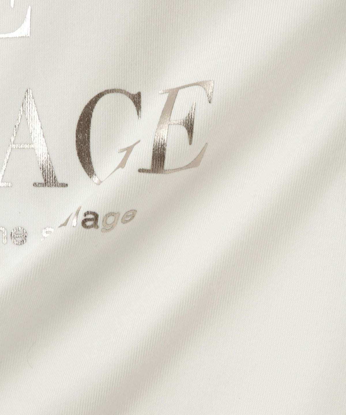 Idnes 箔ロゴプリントロングスリーブTシャツ レディース メール便 対応商品