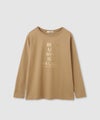 Idnes 箔ロゴプリントロングスリーブTシャツ レディース メール便 対応商品商品サムネイル-9