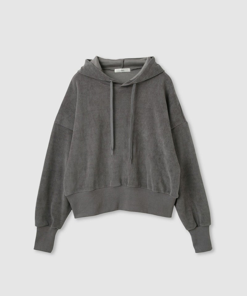 [値下げ]Idnes ベロアサーマルパーカー レディース商品画像-1