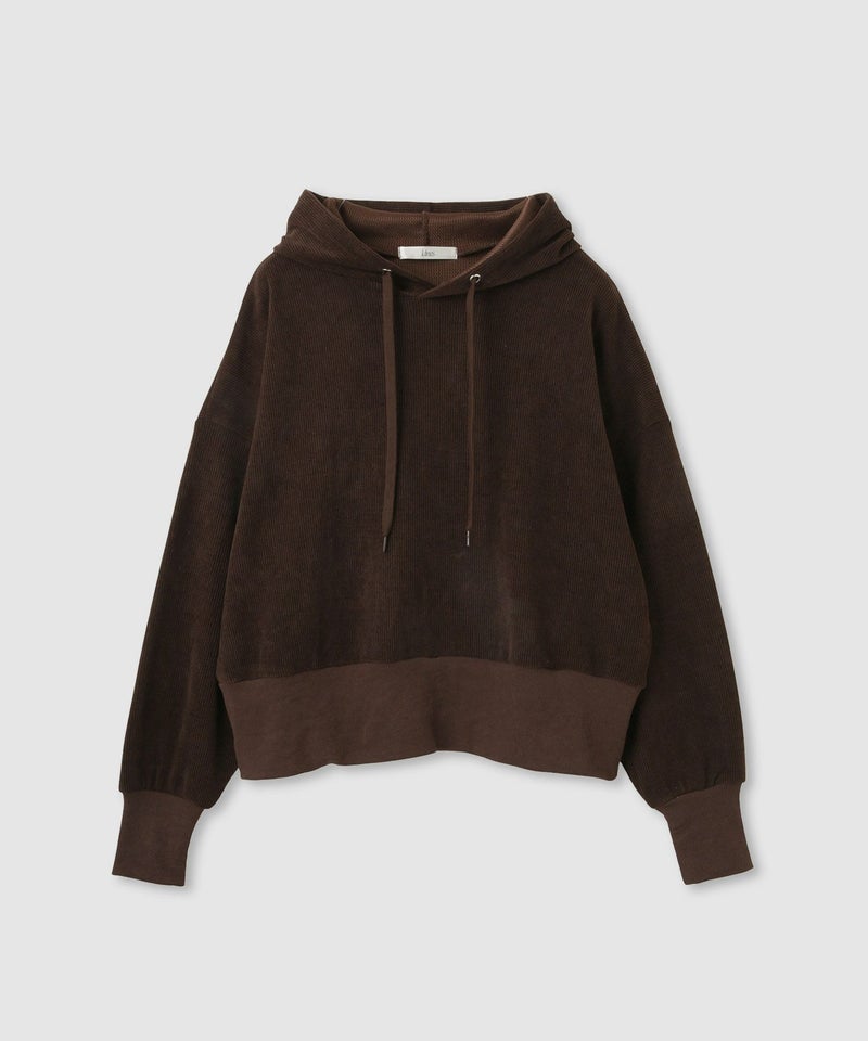 [値下げ]Idnes ベロアサーマルパーカー レディース商品画像-3