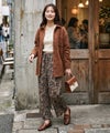 Idnes フラワー柄プリントイージーパンツ レディース商品サムネイル-6