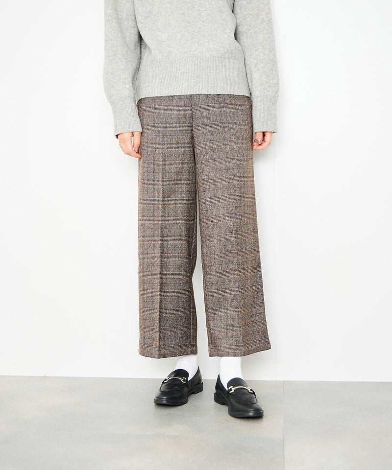 Idnes グレンチェックパンツ レディース商品画像-2