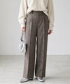 Idnes グレンチェックパンツ レディース商品サムネイル-7