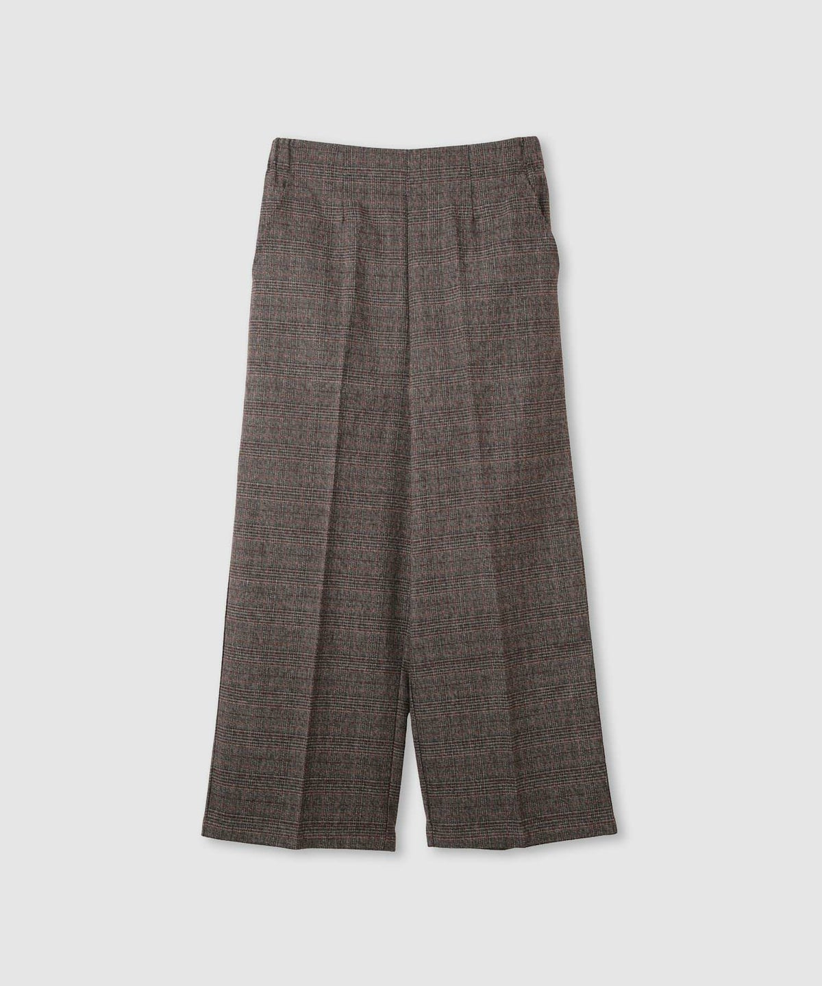 Idnes グレンチェックパンツ レディース