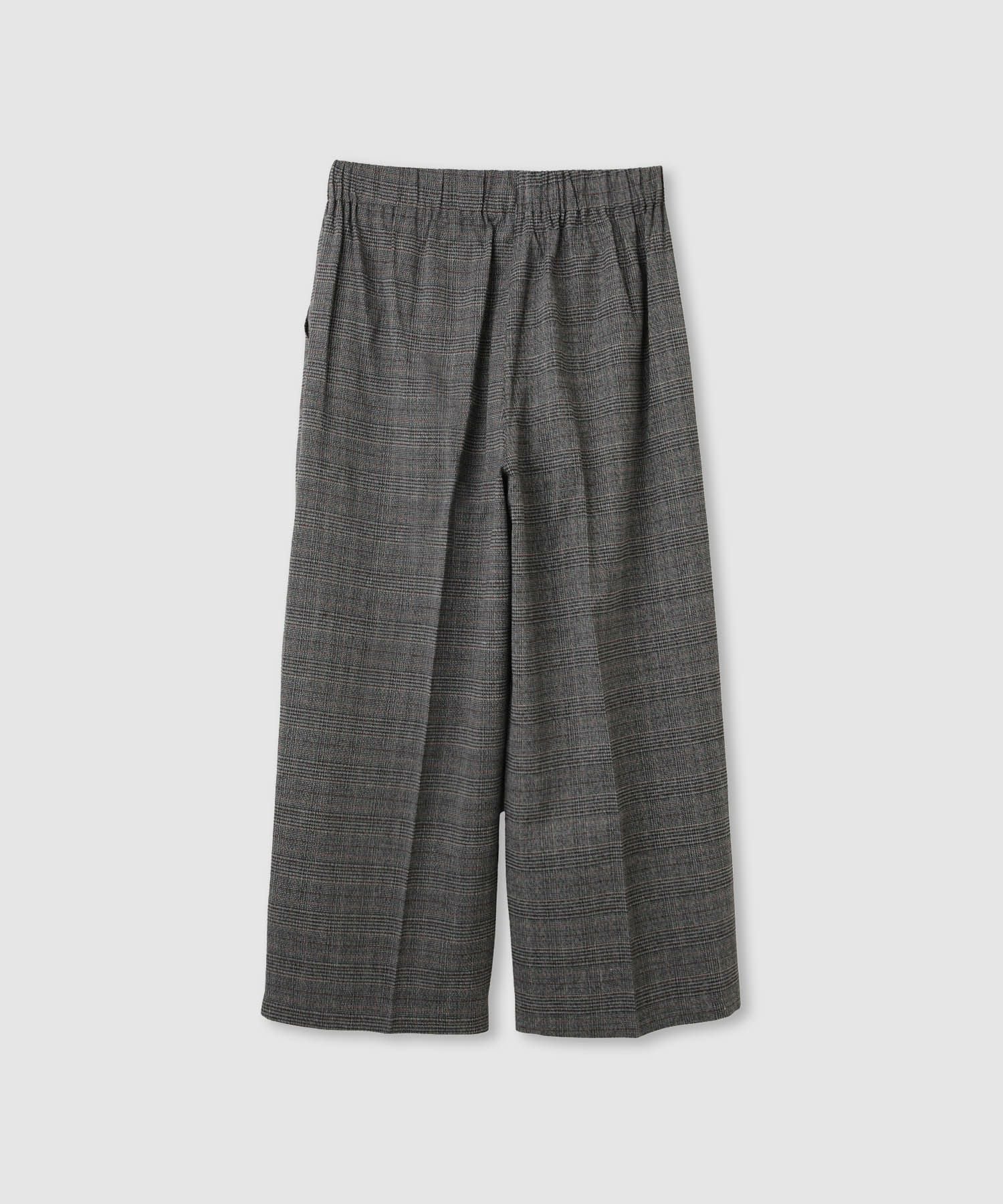 Idnes グレンチェックパンツ レディース