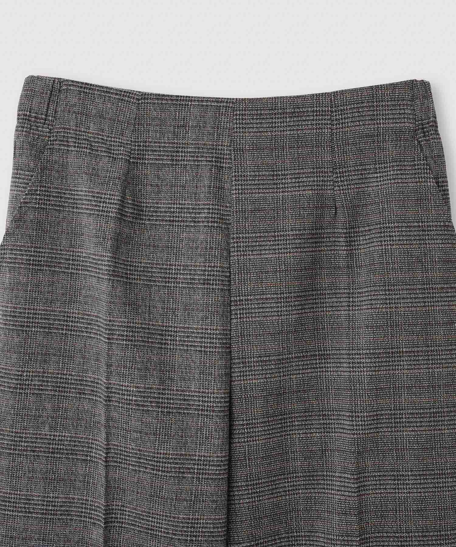 Idnes グレンチェックパンツ レディース