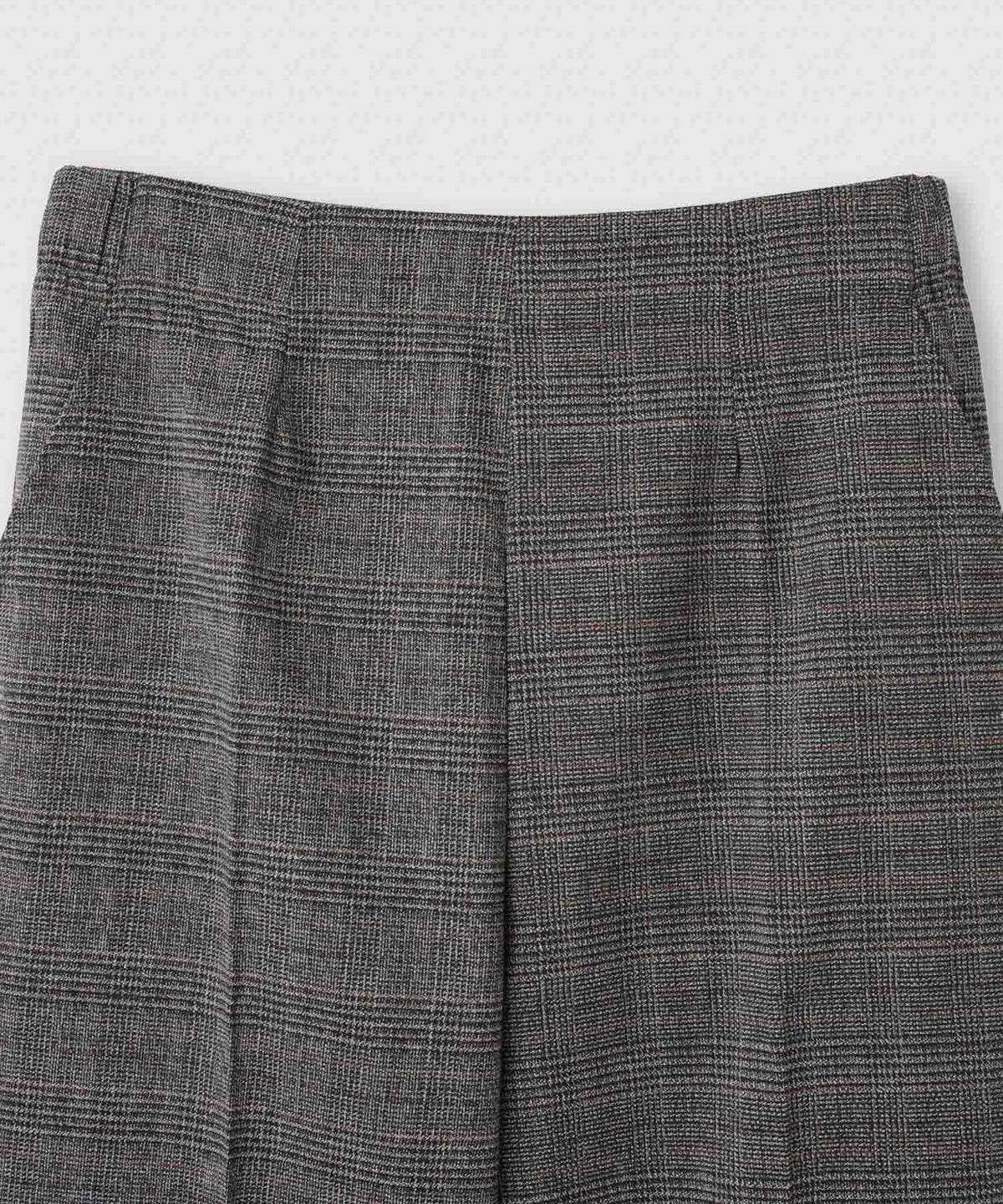 Idnes グレンチェックパンツ レディース