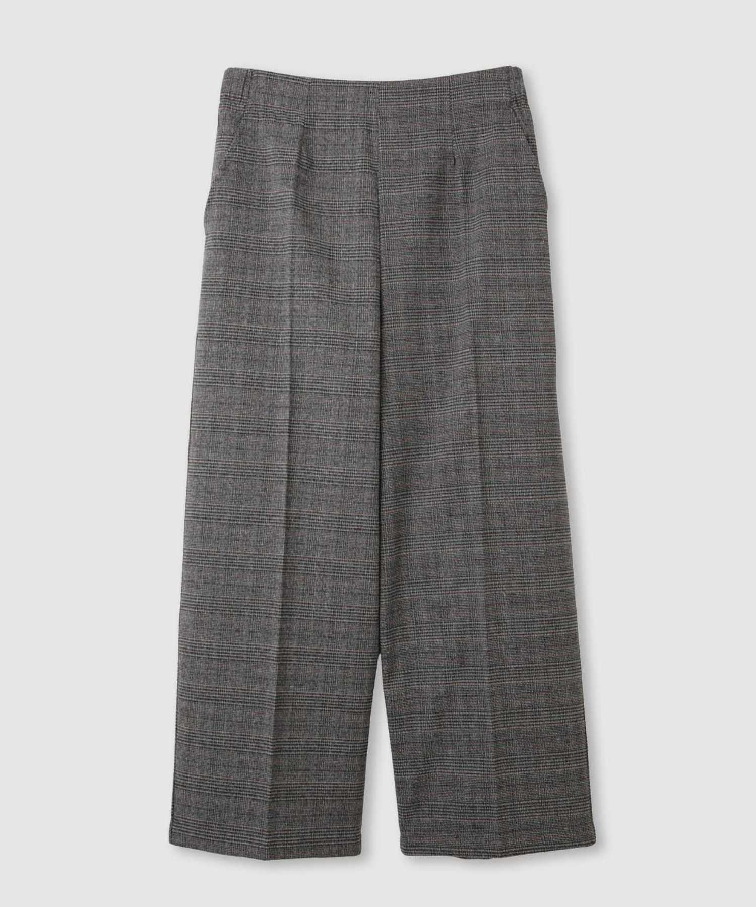 Idnes グレンチェックパンツ レディース