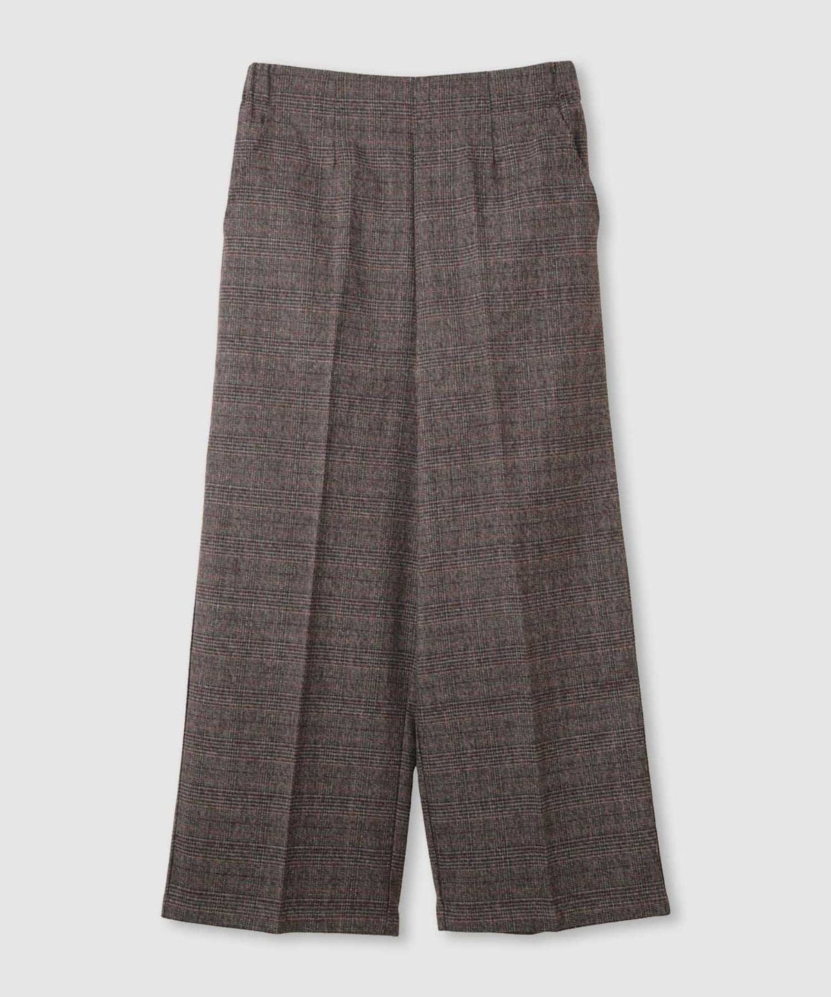 Idnes グレンチェックパンツ レディース