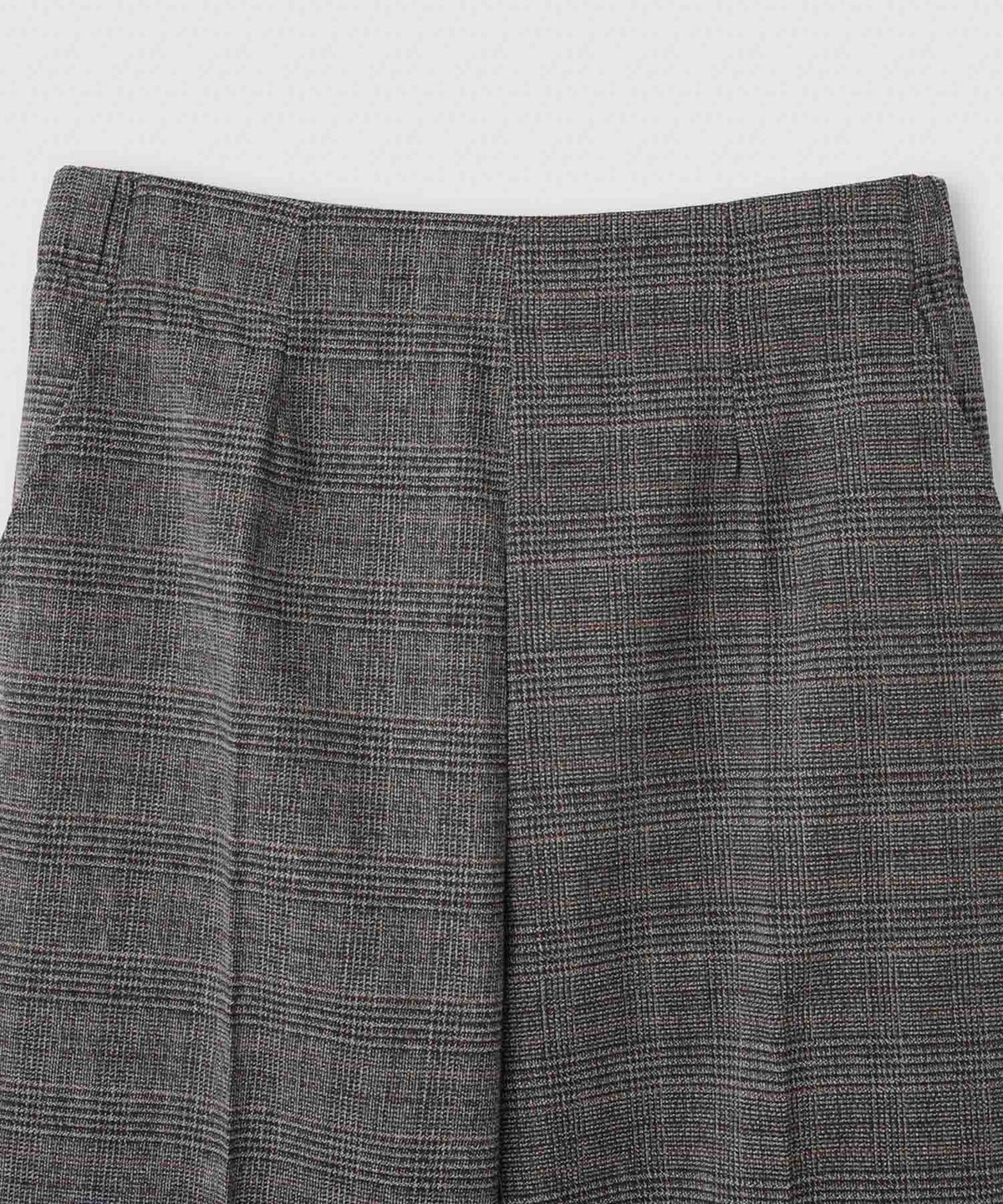 Idnes グレンチェックパンツ レディース