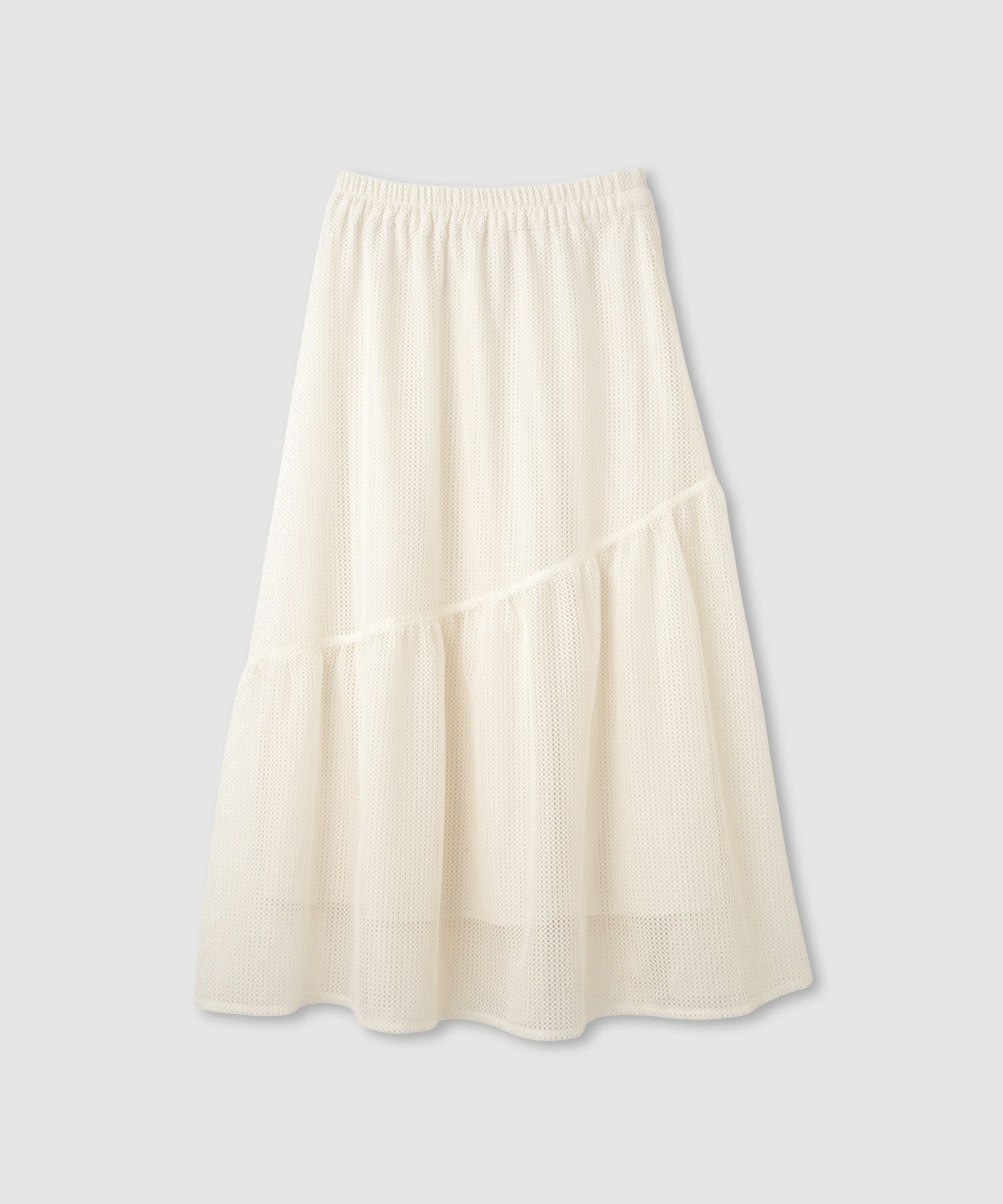 Idnes メッシュレーススカート レディース