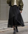 Idnes メッシュレーススカート レディース商品サムネイル-9