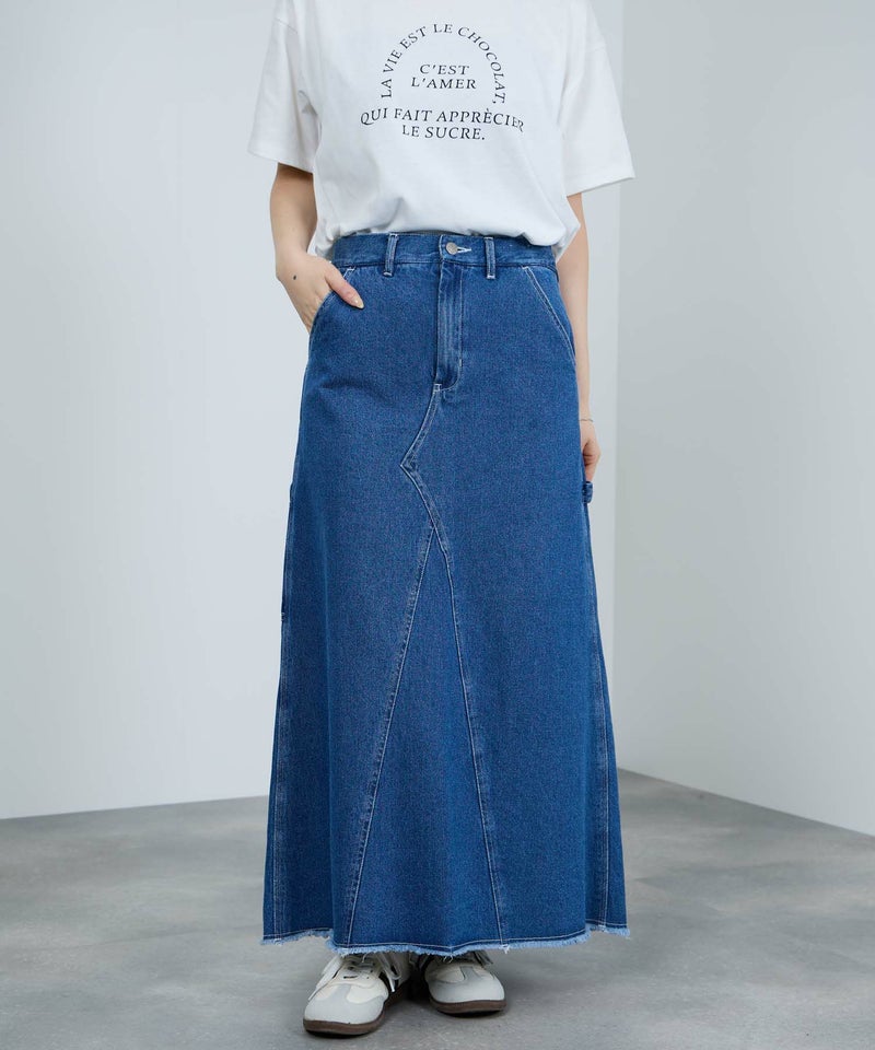 nAvy  毎日はきたくなるデニム「マイデニ」 ペインタースカート レディース商品画像-1