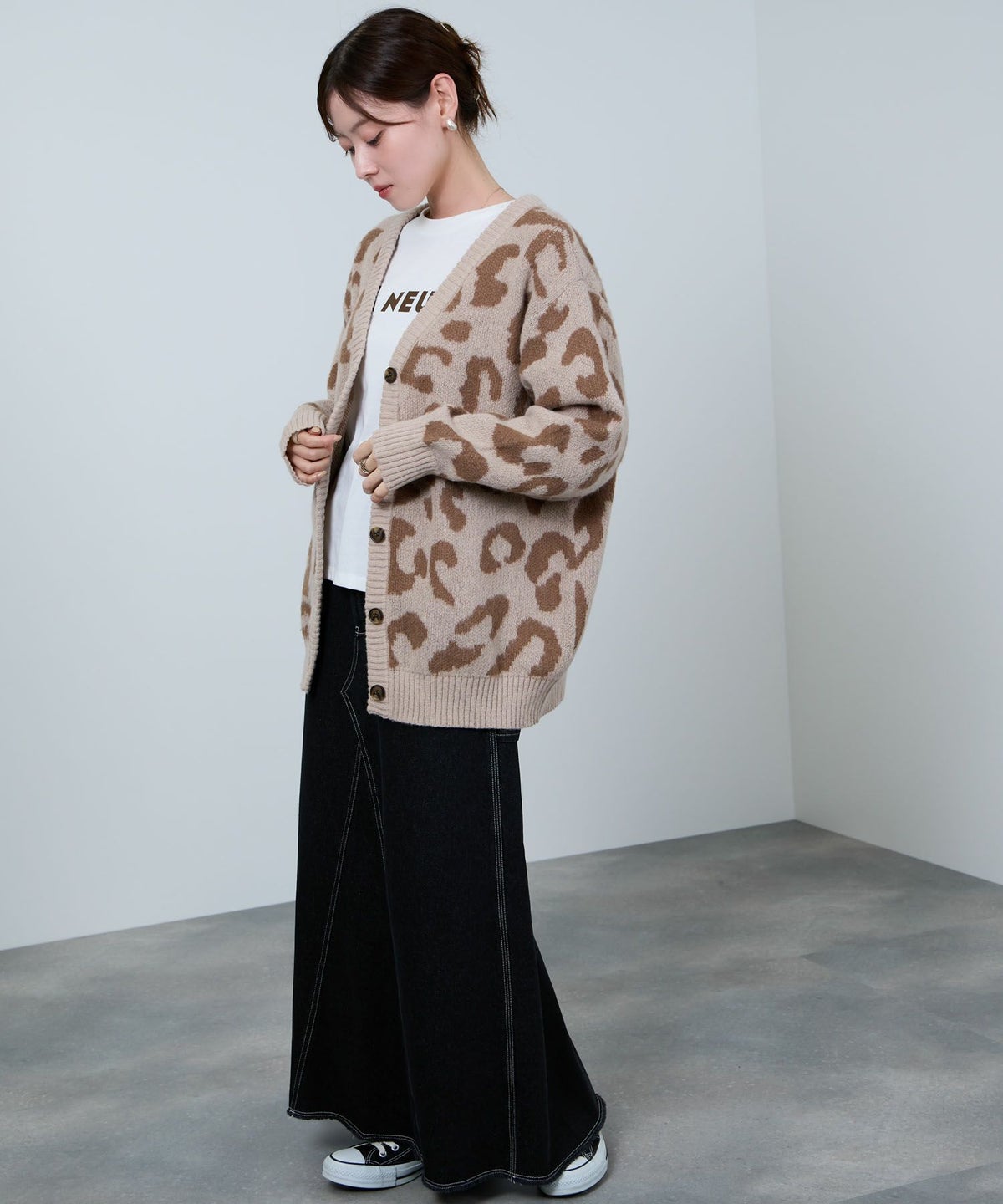 nAvy 毎日はきたくなるデニム「マイデニ」 ペインタースカート レディース