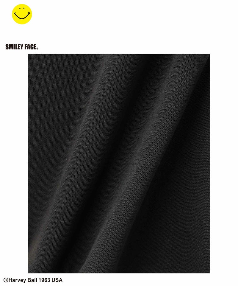 Simplify スマイリーフェイス ポンチ素材プリントビッグトレーナー キッズ商品画像-7