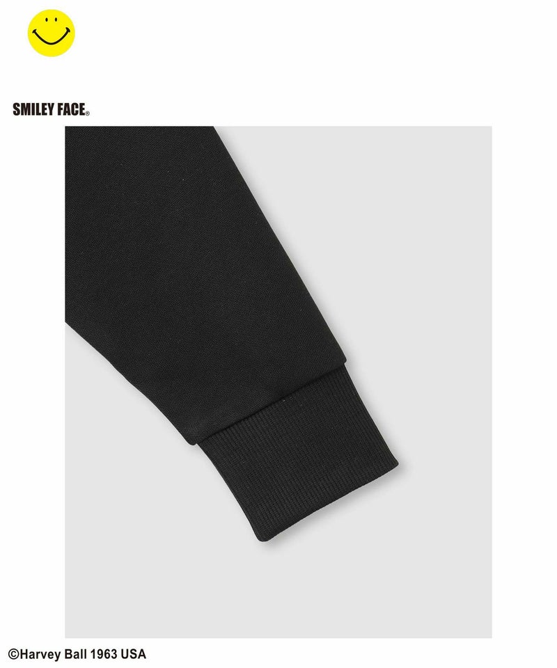 Simplify スマイリーフェイス ポンチ素材プリントビッグパーカー キッズ商品画像-15