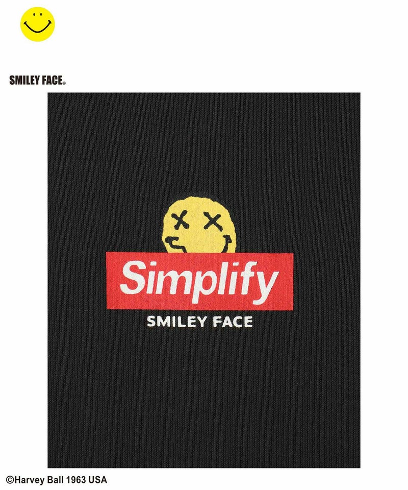 Simplify スマイリーフェイス ポンチ素材プリントビッグパーカー キッズ商品画像-18