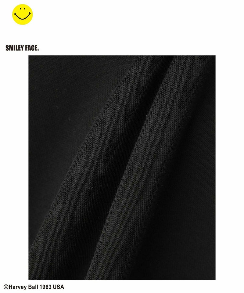 Simplify スマイリーフェイス ポンチ素材プリントビッグパーカー キッズ商品画像-19