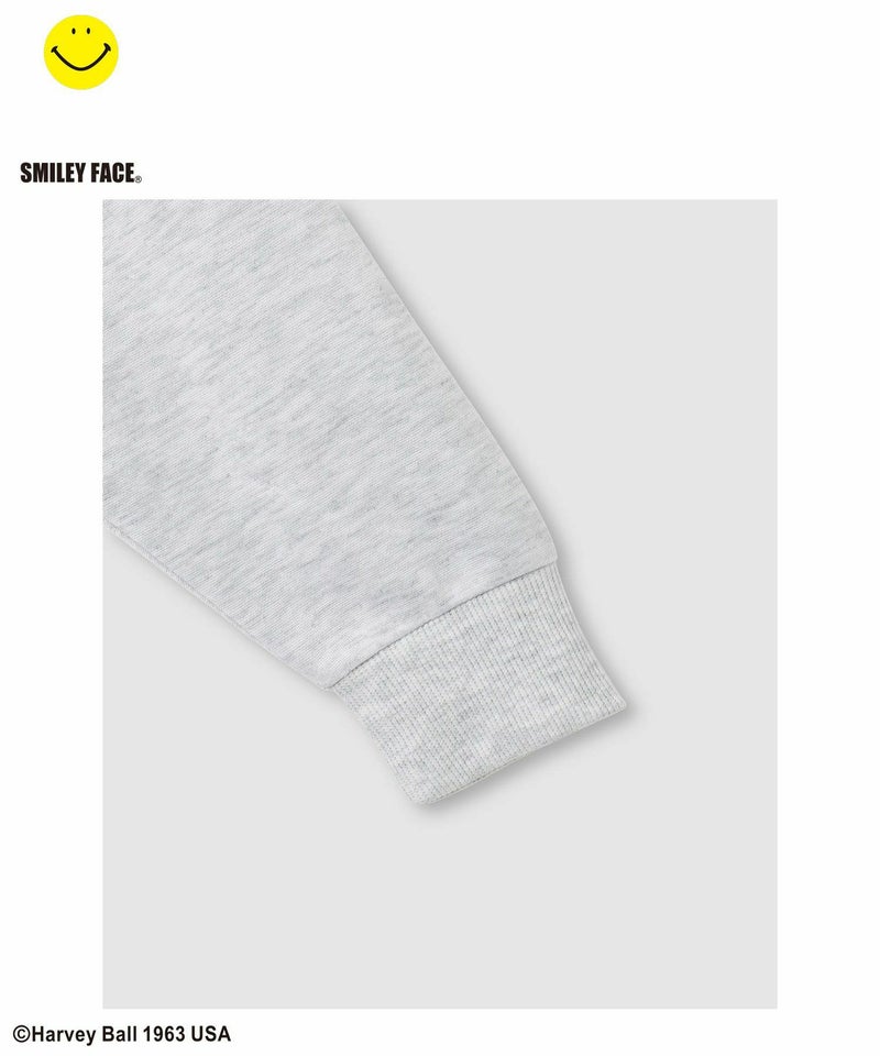 Simplify  スマイリーフェイス ポンチ素材プリントビッグパーカー キッズ商品画像-15