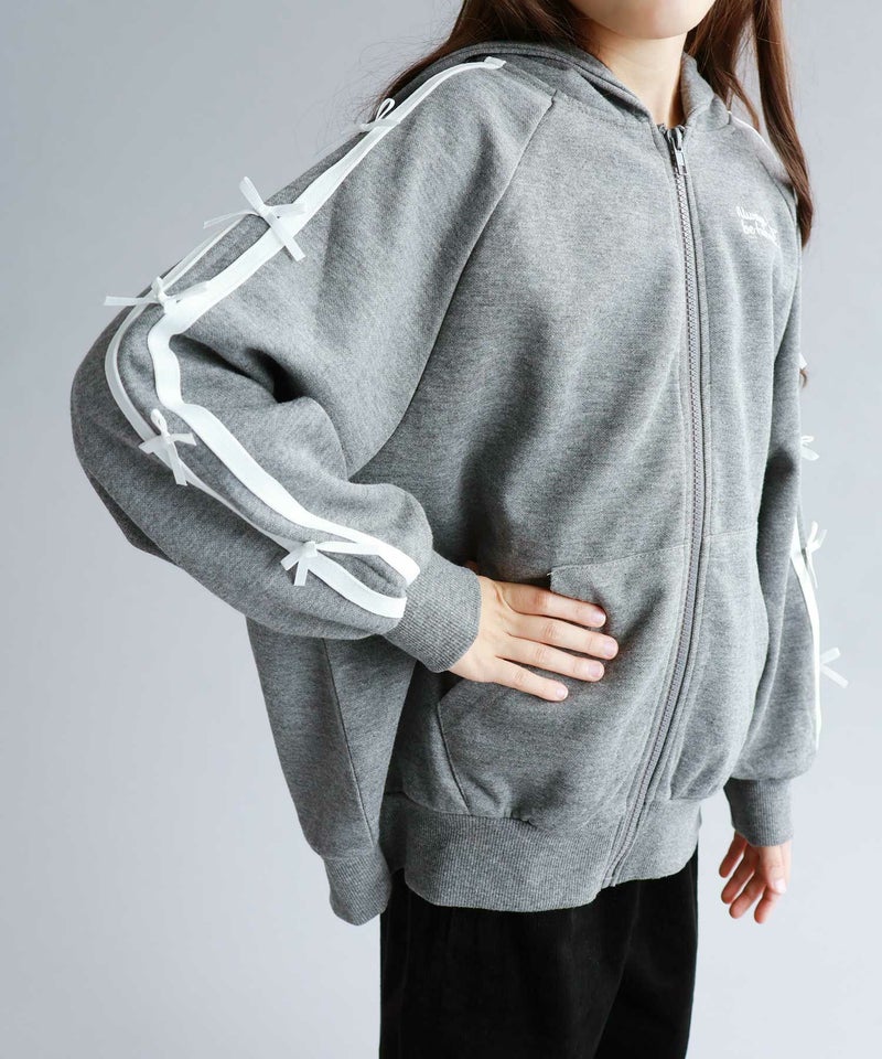 Simplify ポンチ素材 ZIPパーカーアンサンブル キッズ商品画像-4