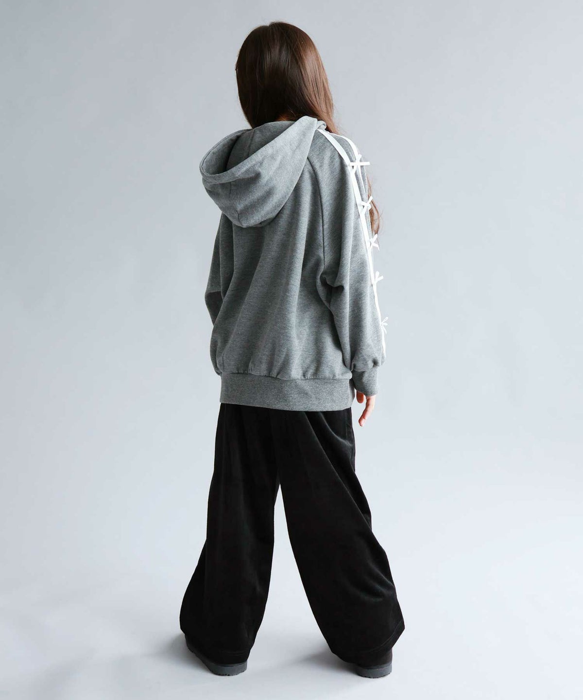 Simplify ポンチ素材 ZIPパーカーアンサンブル キッズ