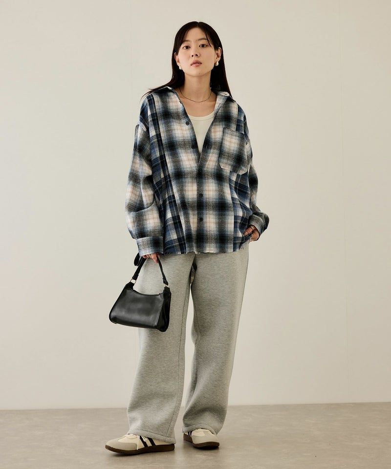 nAvy  オンブレ切替ネルシャツ レディース商品画像-6