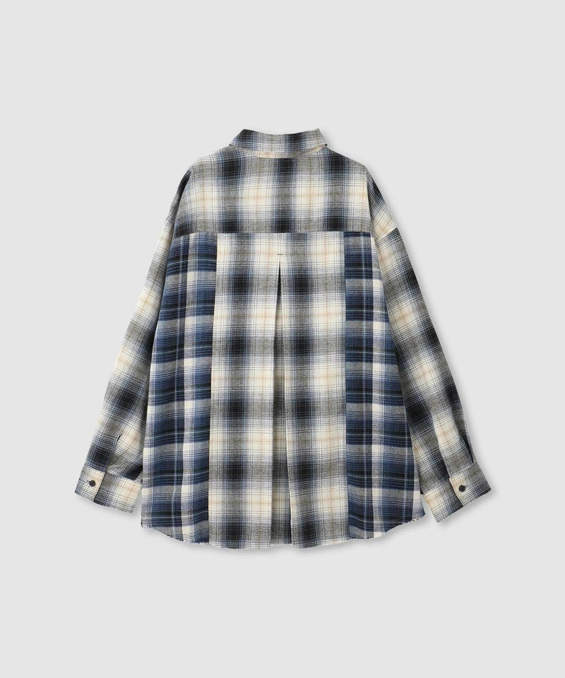 nAvy オンブレ切替ネルシャツ レディース商品画像-19