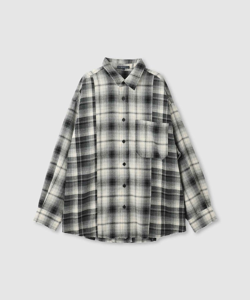 nAvy  オンブレ切替ネルシャツ レディース商品画像-34