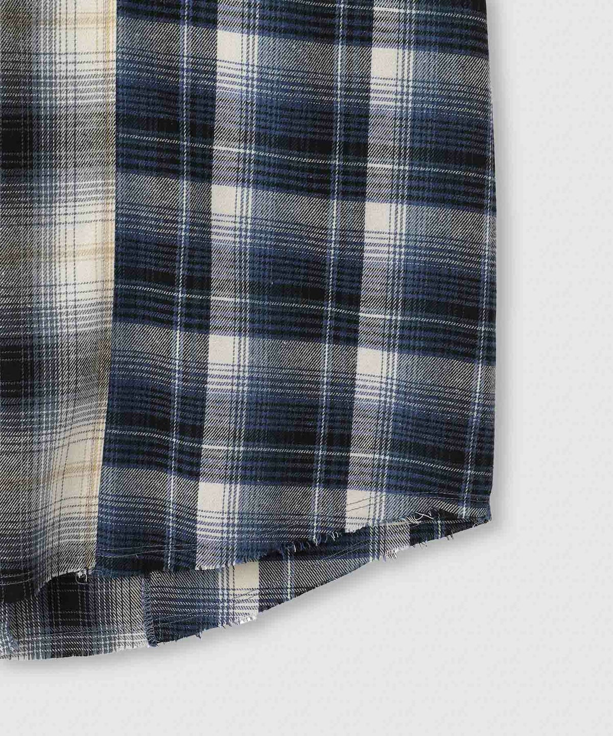 nAvy オンブレ切替ネルシャツ レディース