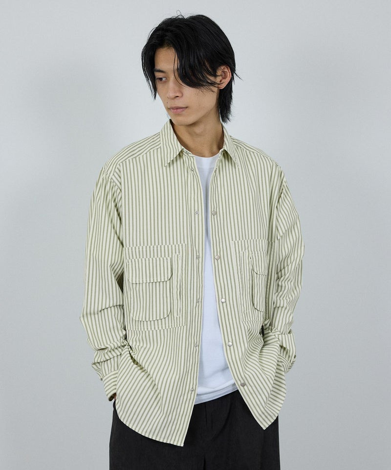 nAvy 多ポケルーズフィットシャツ レディース商品画像-17