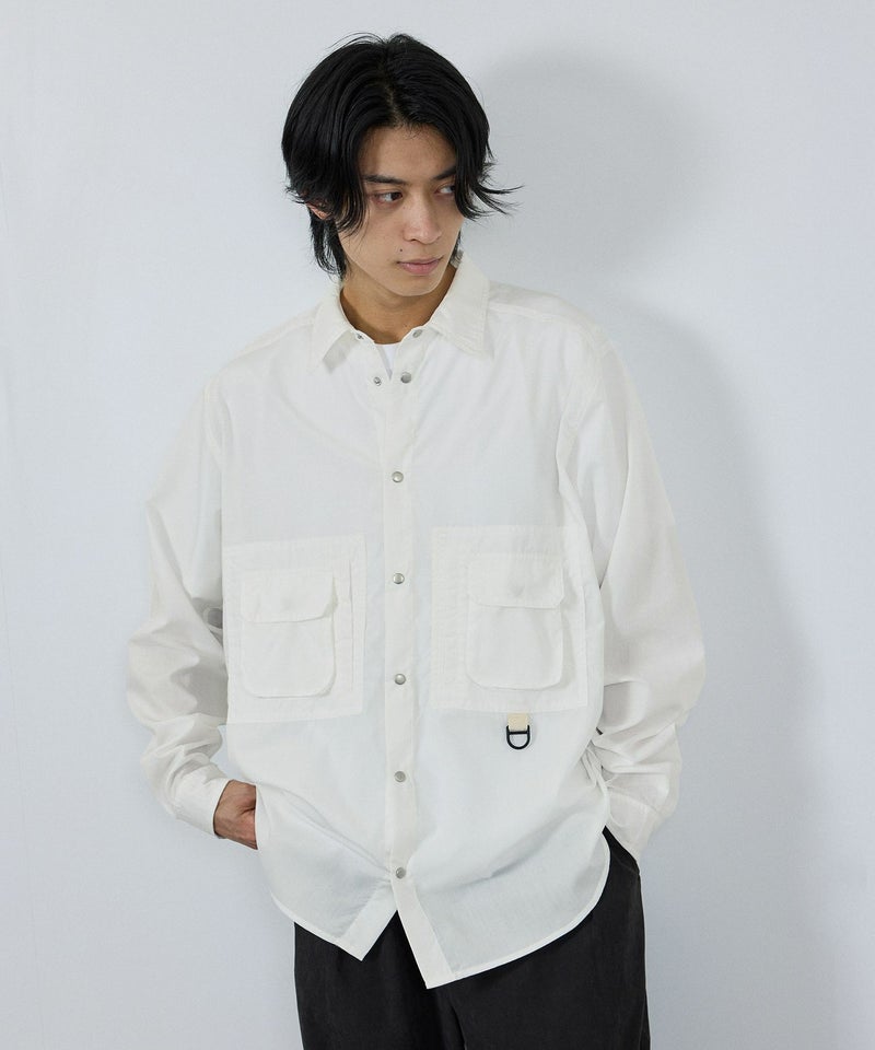 nAvy 多ポケルーズフィットシャツ レディース商品画像-22