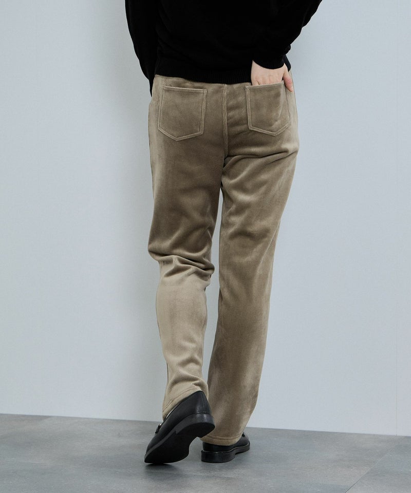 nAvy MAC HEAT コーデュロイ裏ベロアストレートパンツ レディース商品画像-12