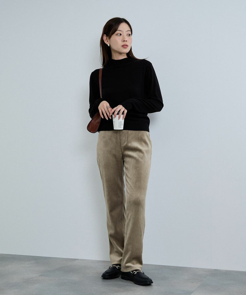 nAvy MAC HEAT コーデュロイ裏ベロアストレートパンツ レディース商品画像-13