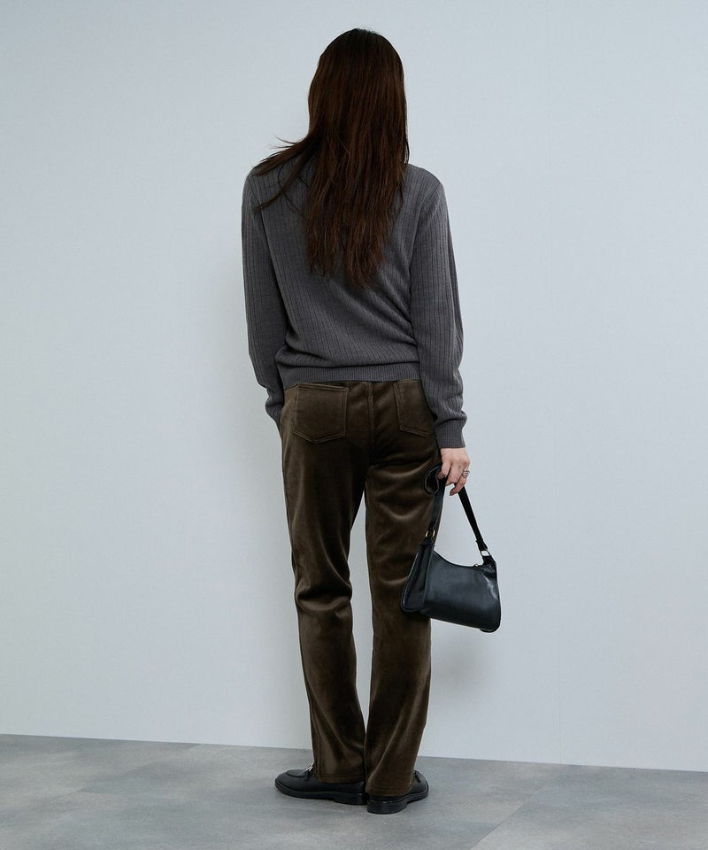 nAvy MAC HEAT コーデュロイ裏ベロアストレートパンツ レディース商品画像-20