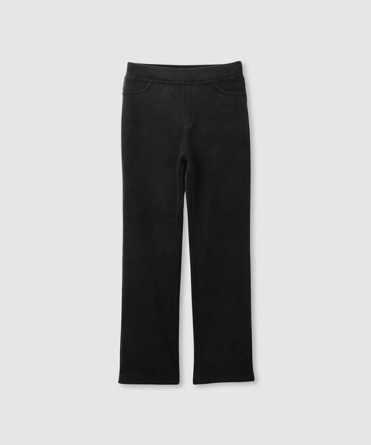 nAvy MAC HEAT コーデュロイ裏ベロアストレートパンツ レディース