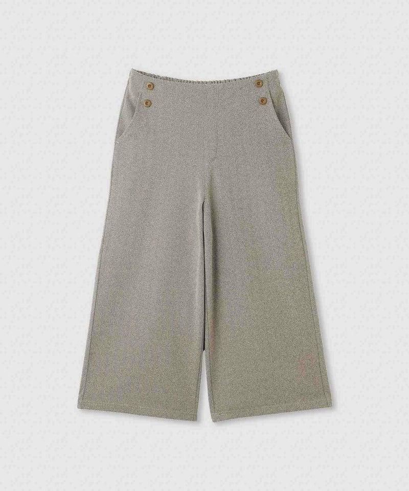 nAvy ニットワイドクロップドパンツ レディース商品画像-1