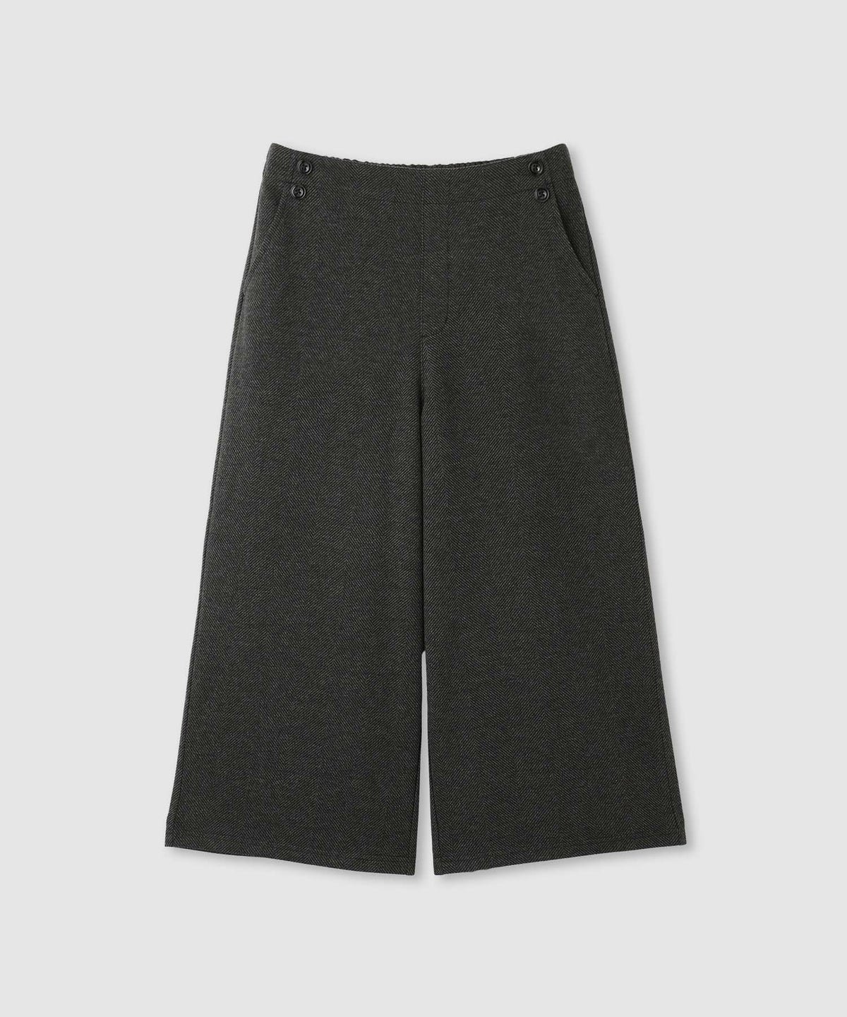 nAvy ニットワイドクロップドパンツ レディース