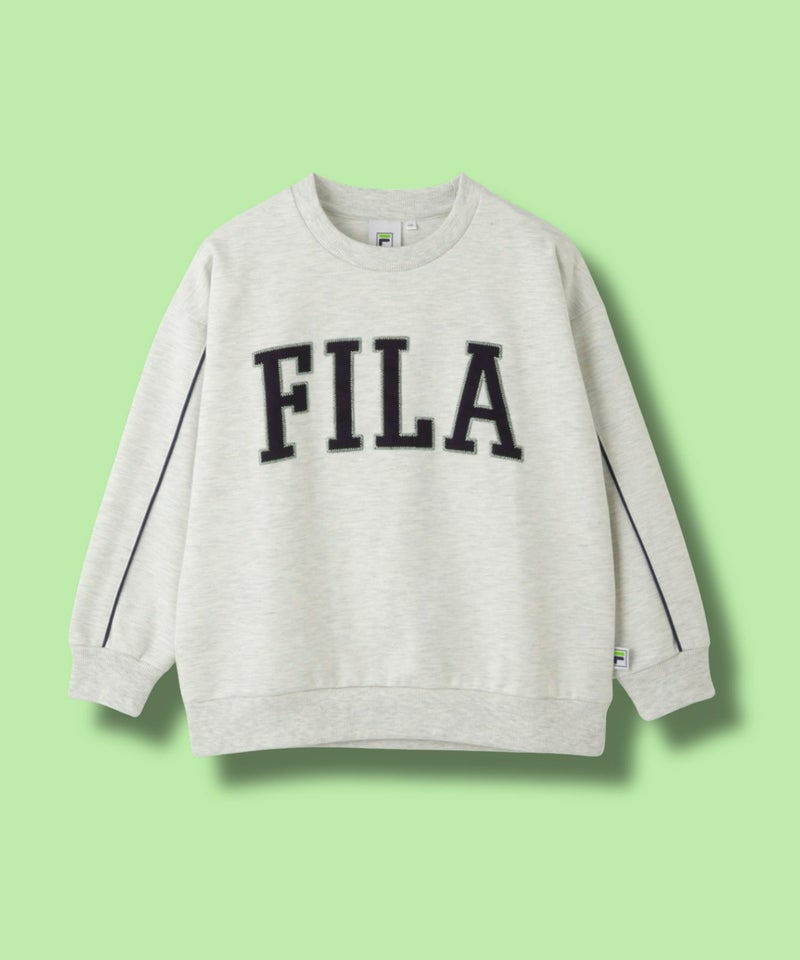 FILA  ポンチ素材デカロゴトレーナー キッズ商品画像-1