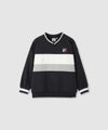 FILA  ポンチ素材切替トレーナー キッズ商品サムネイル-1