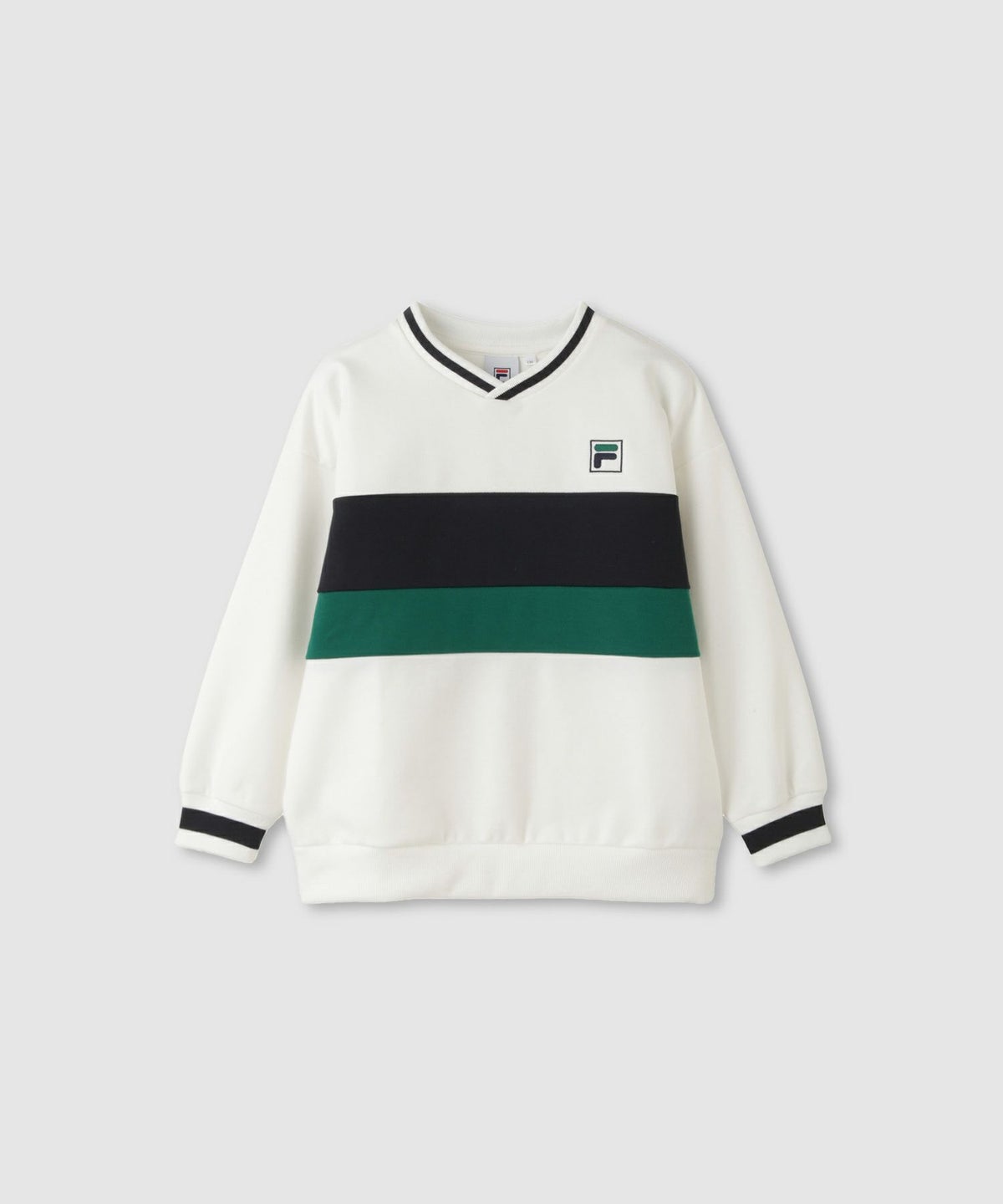 FILA ポンチ素材切替トレーナー キッズ