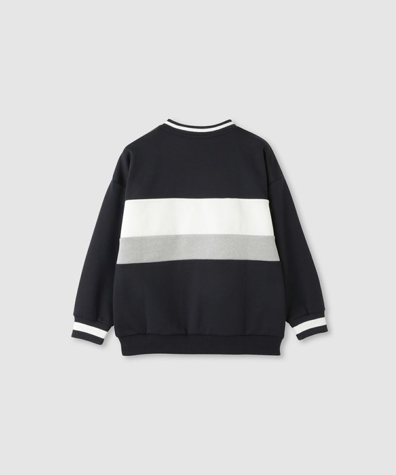 FILA  ポンチ素材切替トレーナー キッズ商品画像-3