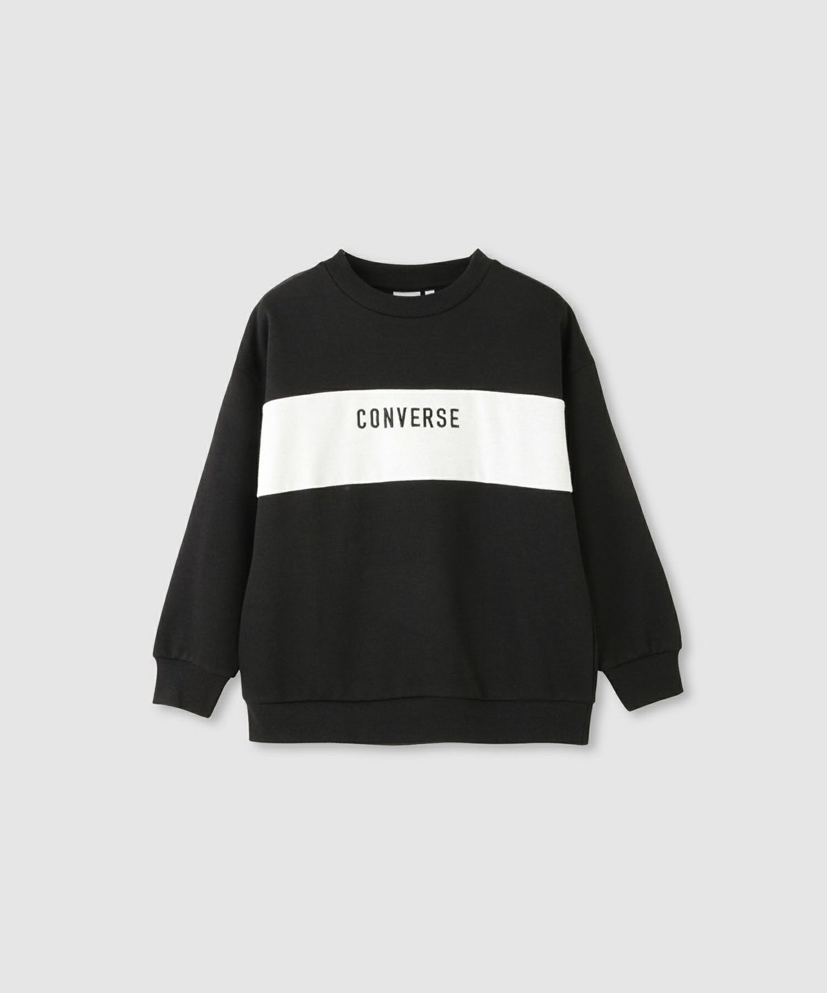 CONVERSE 配色切替ワンポイント刺繍トレーナー キッズ
