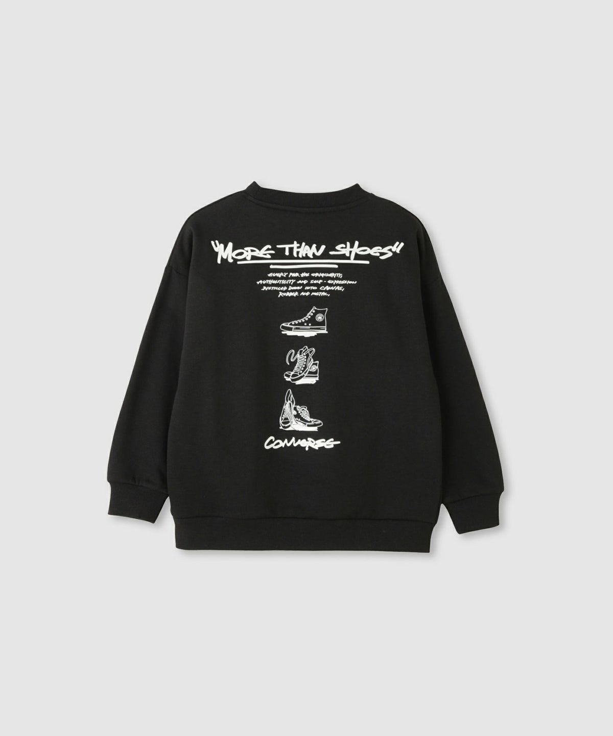 CONVERSE 配色切替ワンポイント刺繍トレーナー キッズ