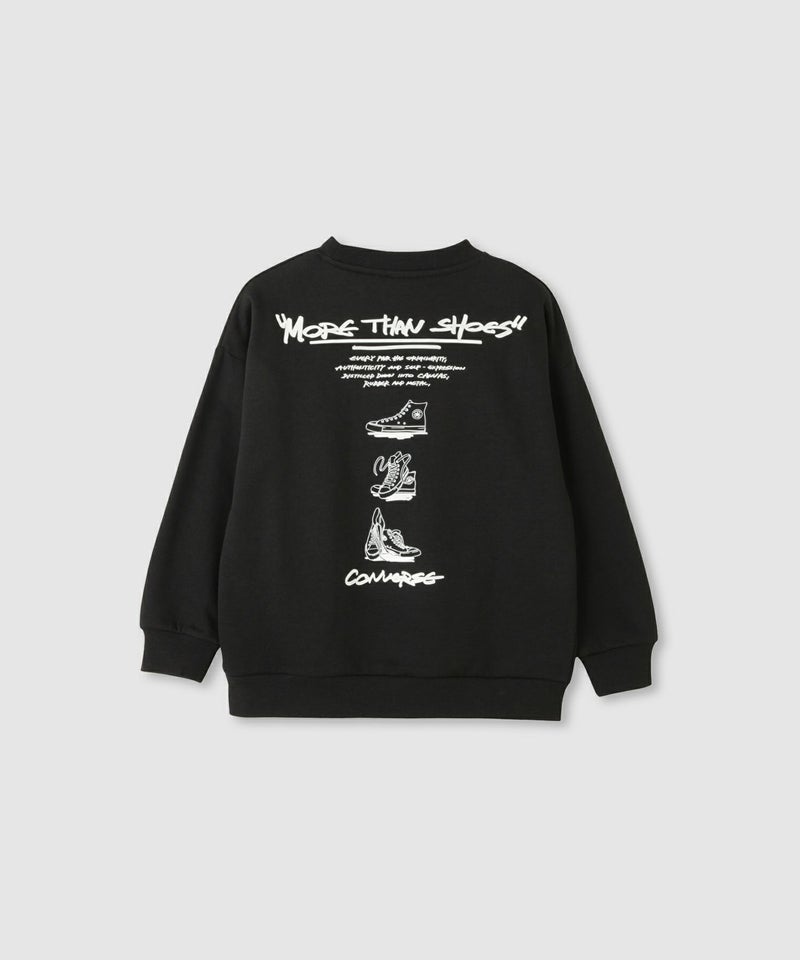 CONVERSE  配色切替ワンポイント刺繍トレーナー キッズ商品画像-3