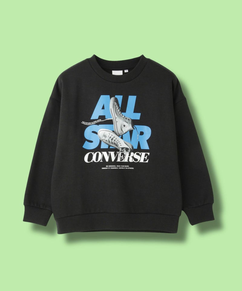CONVERSE 転写プリントトレーナー キッズ商品画像-1