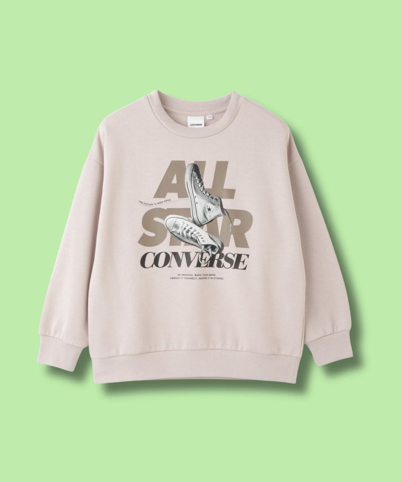 CONVERSE 転写プリントトレーナー キッズ商品画像-2