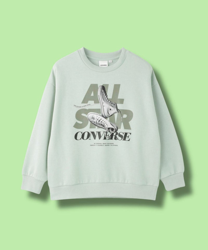CONVERSE  転写プリントトレーナー キッズ商品画像-2
